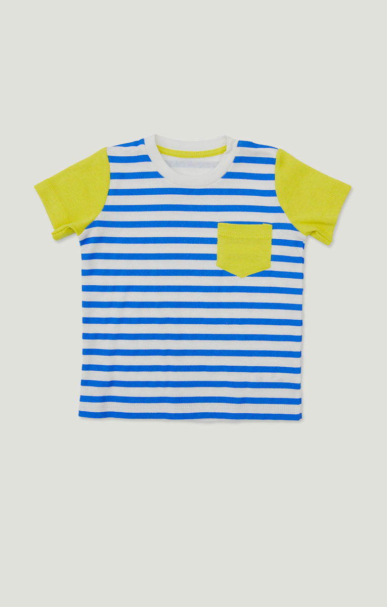Color Blocks and Stripes Boys T-shirt
