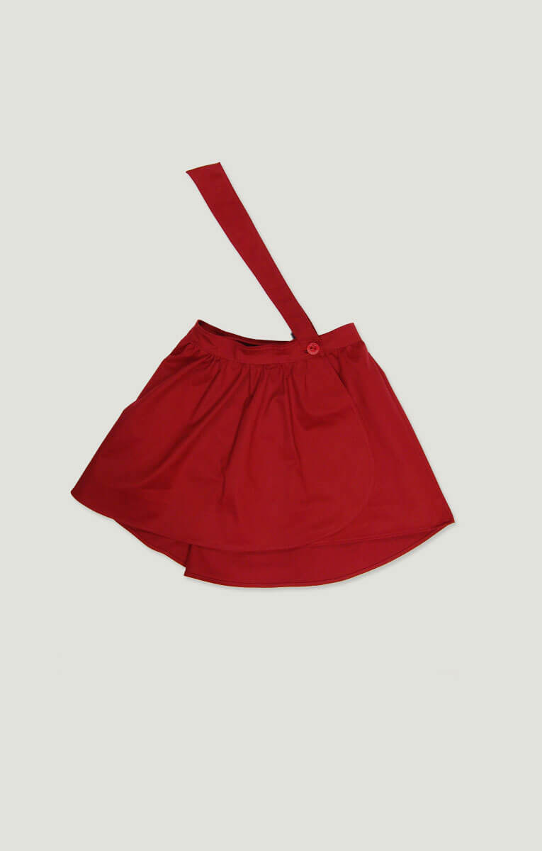 Single Line Girls Overall Skirt