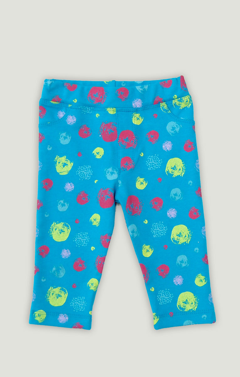 Crazy Painting Polka Dots Girls Leggings-Pants